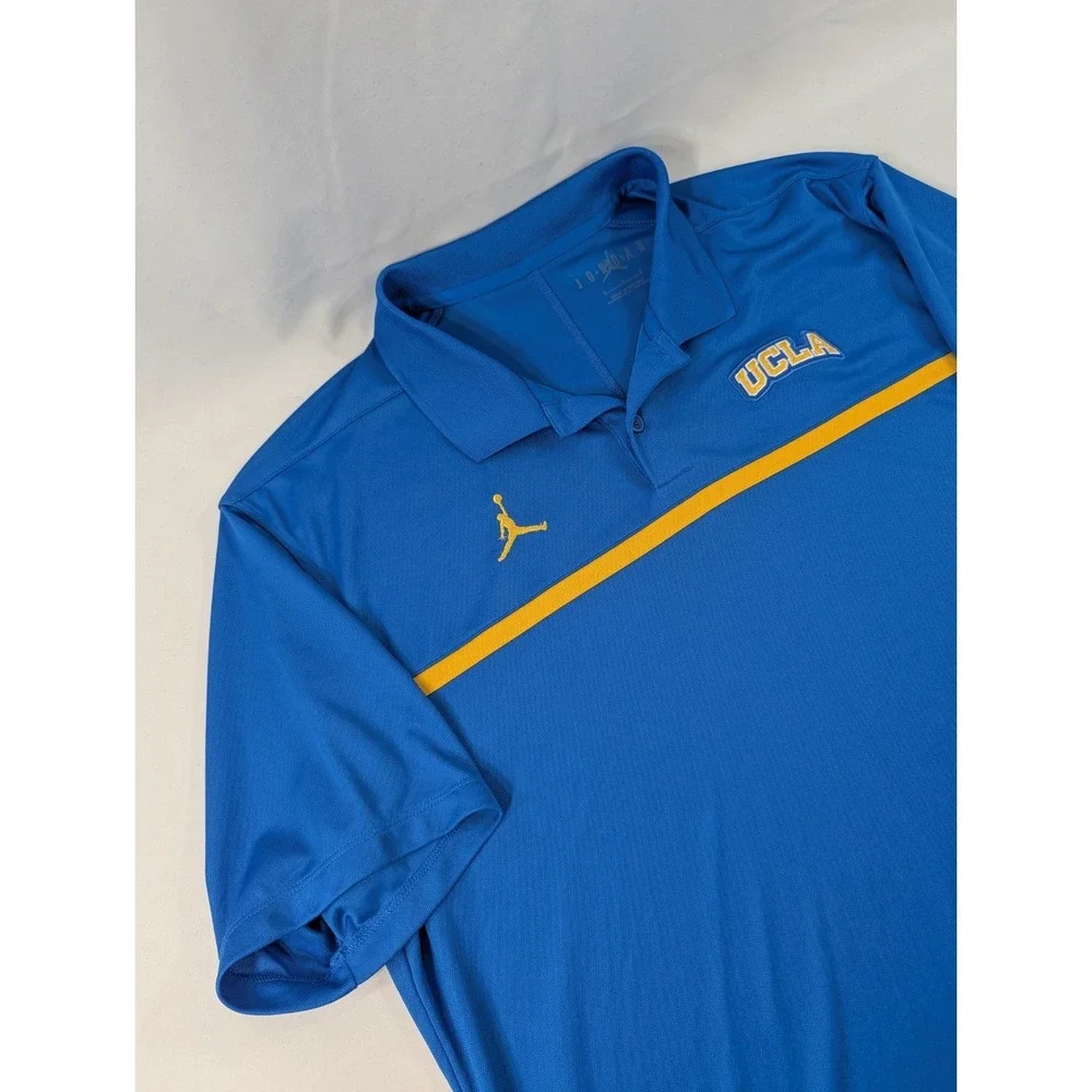 Jordan  Polo Shirt UCLA Bruins Dri Fit Short Sleeve - Modern Fabric‎ Mens Large